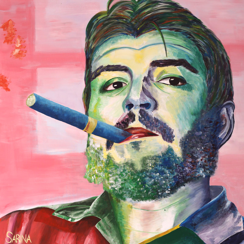 Che Guevara • Acryl 100 x 100 • Verkauft